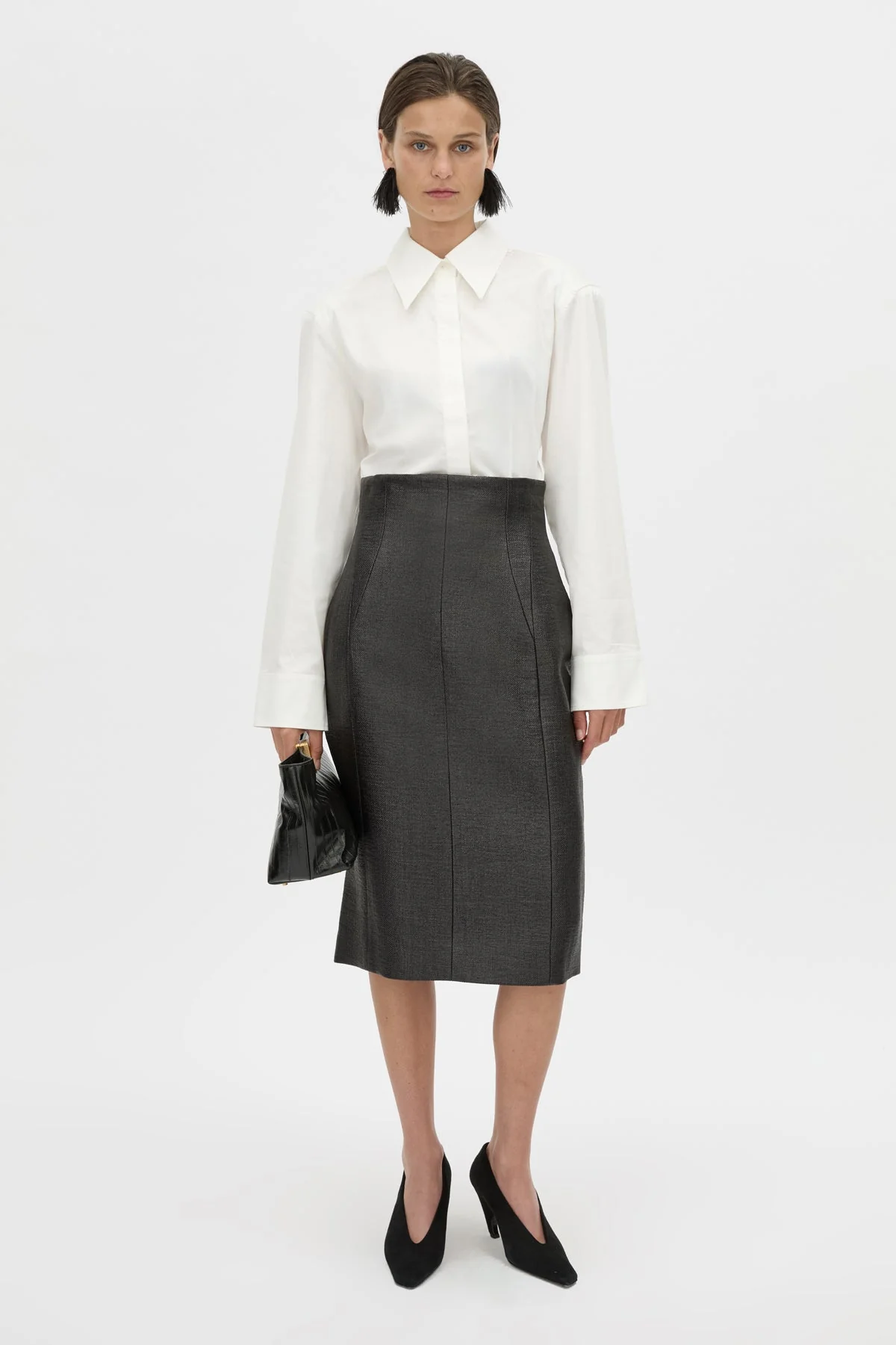 Alpine Textured Midi Skirt