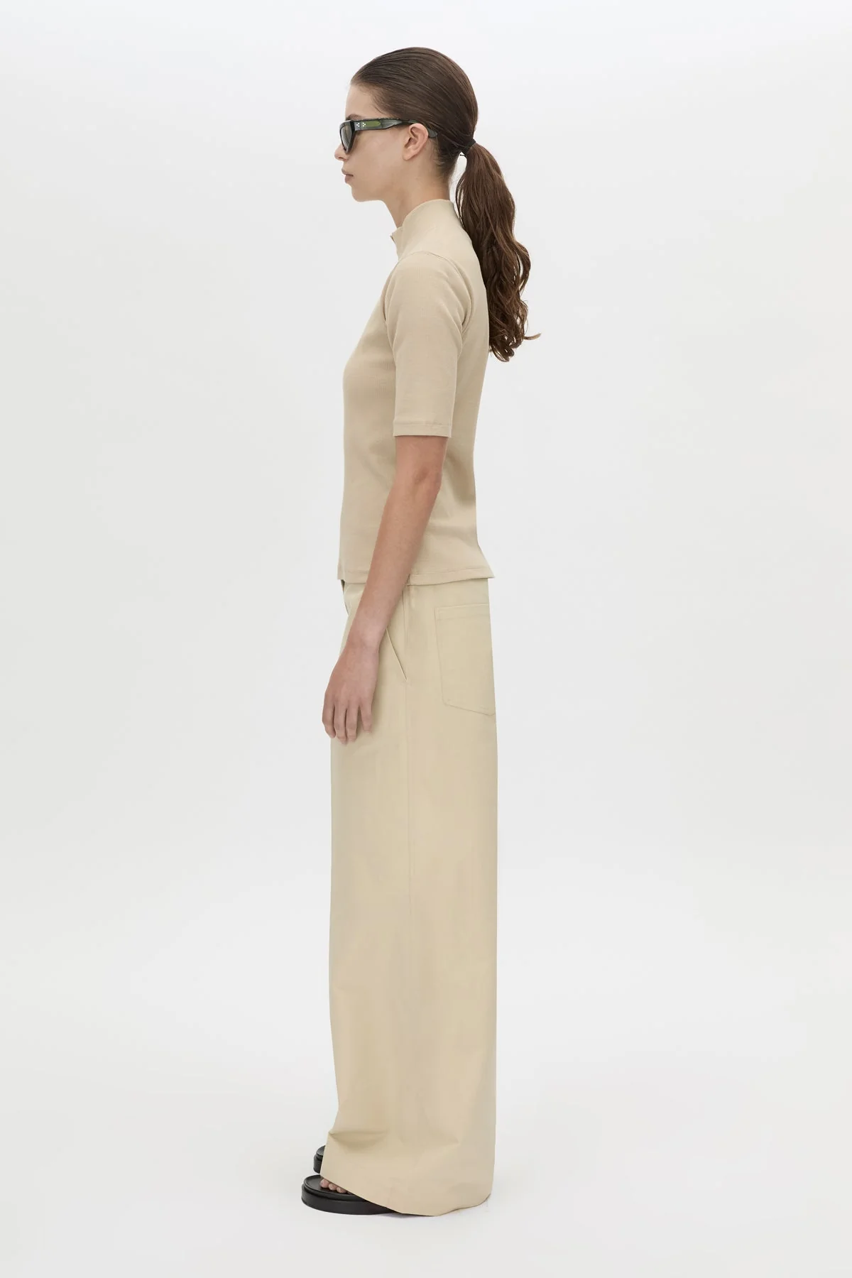 Aubrey Elbow Sleeve Rib Top - Image 4