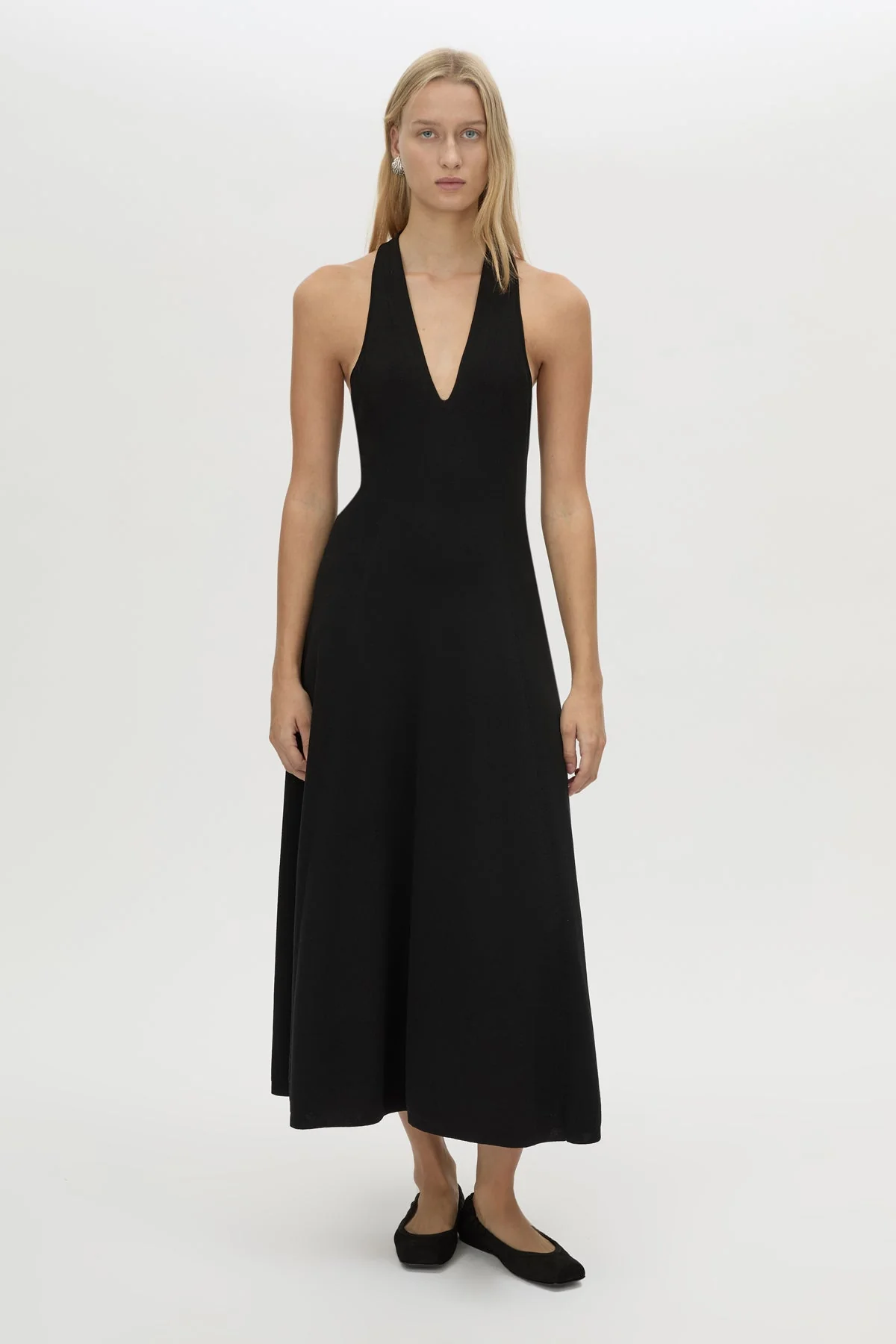 Aurore Knit Midi Fitted Dress