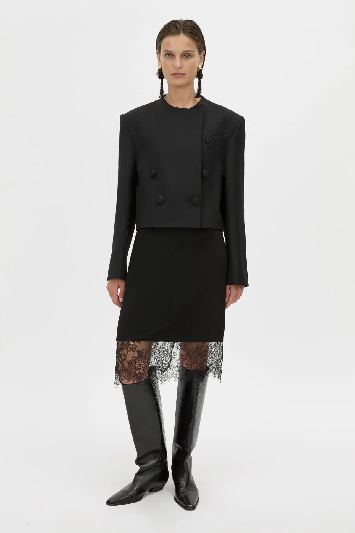 Caius Relaxed Cropped Blazer - Image 5