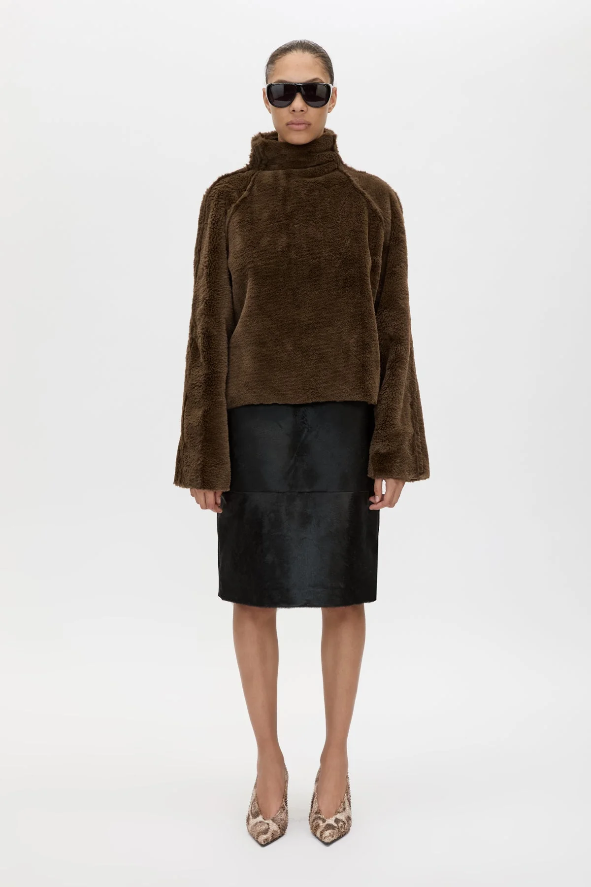 Contour Leather Skirt - Image 4