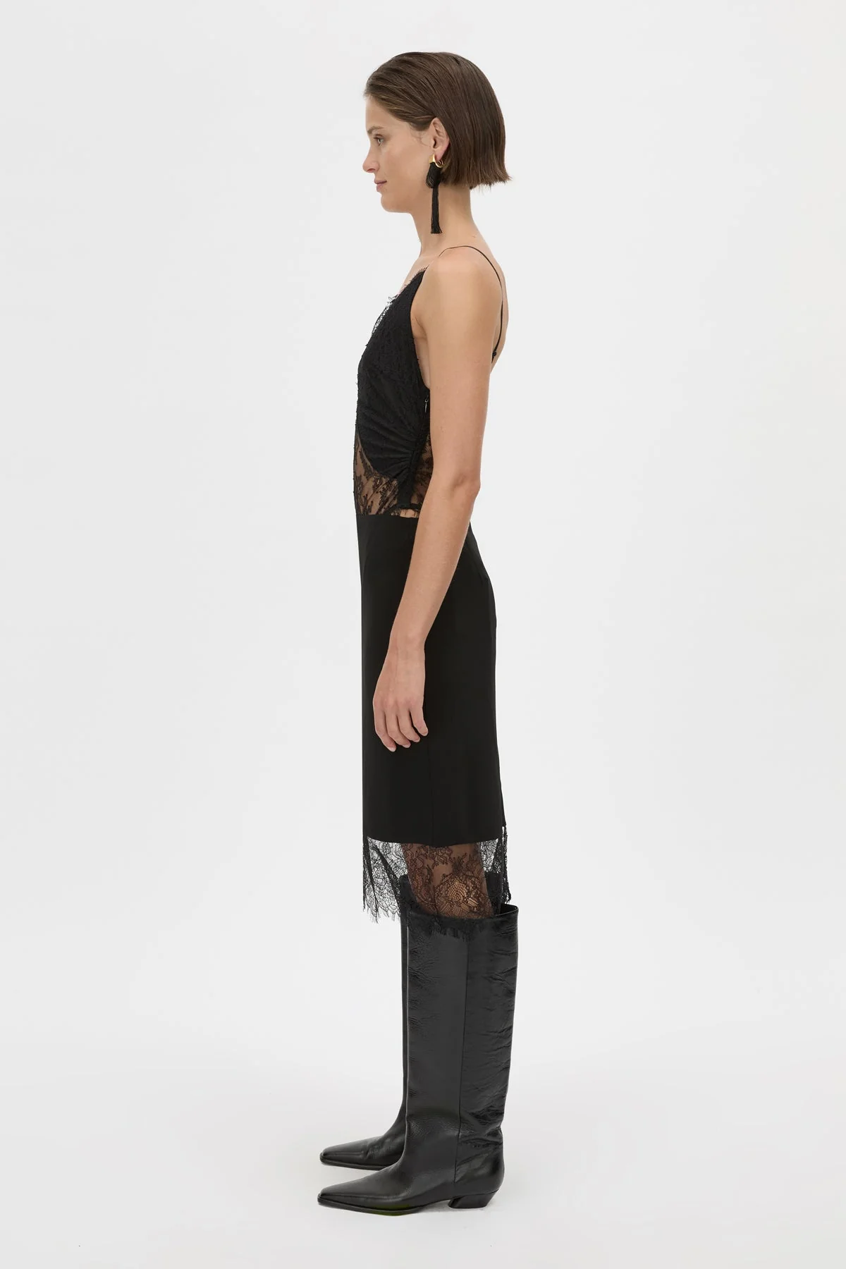 Cora V Neck Lace Bodysuit - Image 4