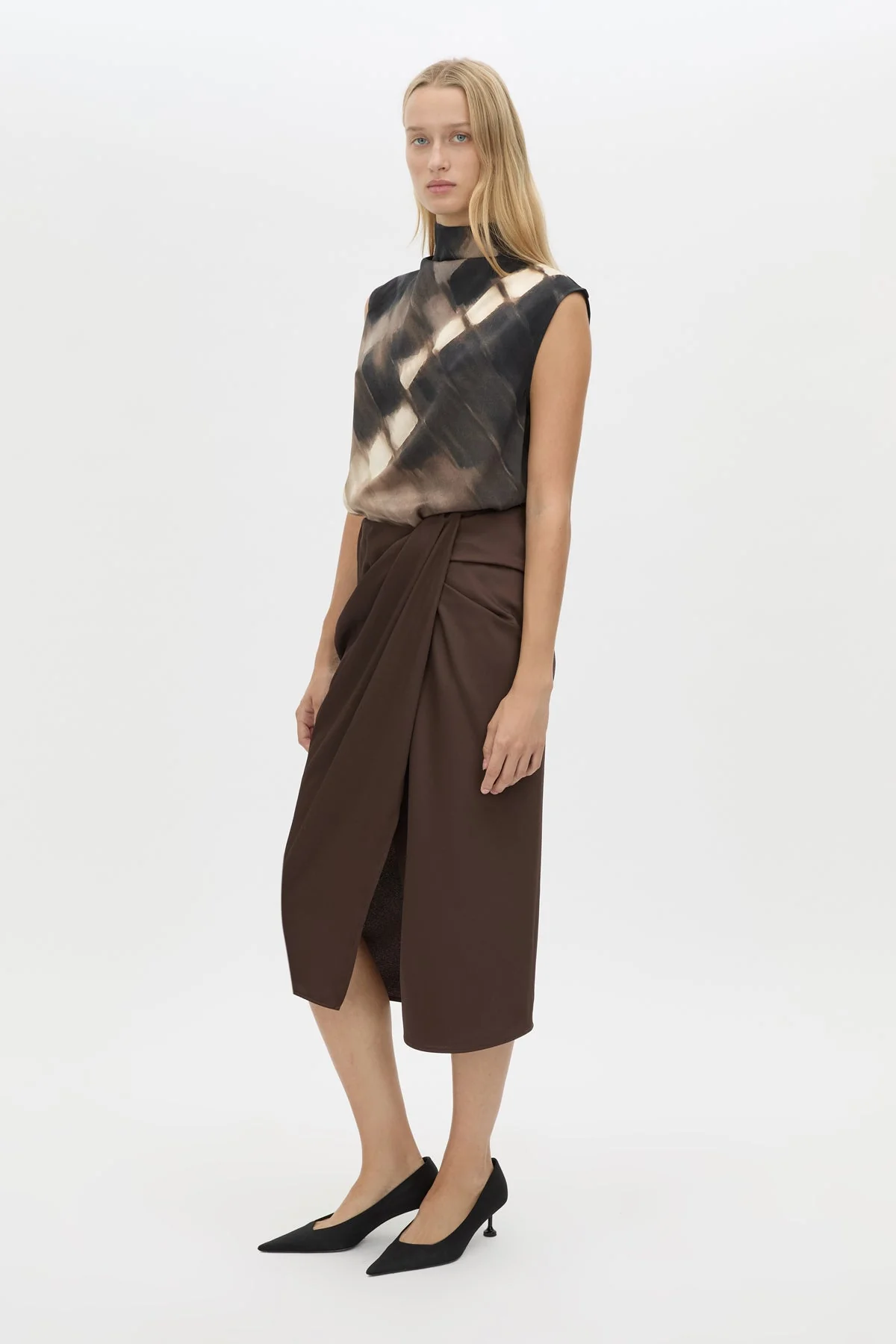 Elowyn Wrap Midi Skirt - Image 4