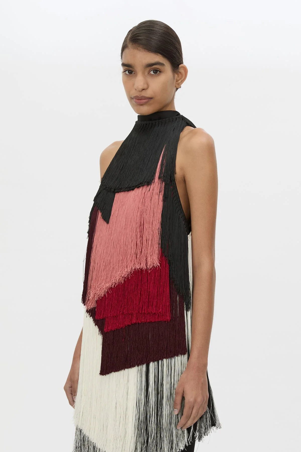 Evara Fringe Mini Dress - Image 2