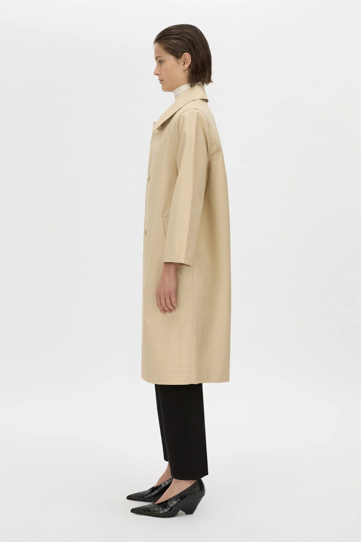 Florent Mid Length Pea Coat - Image 4