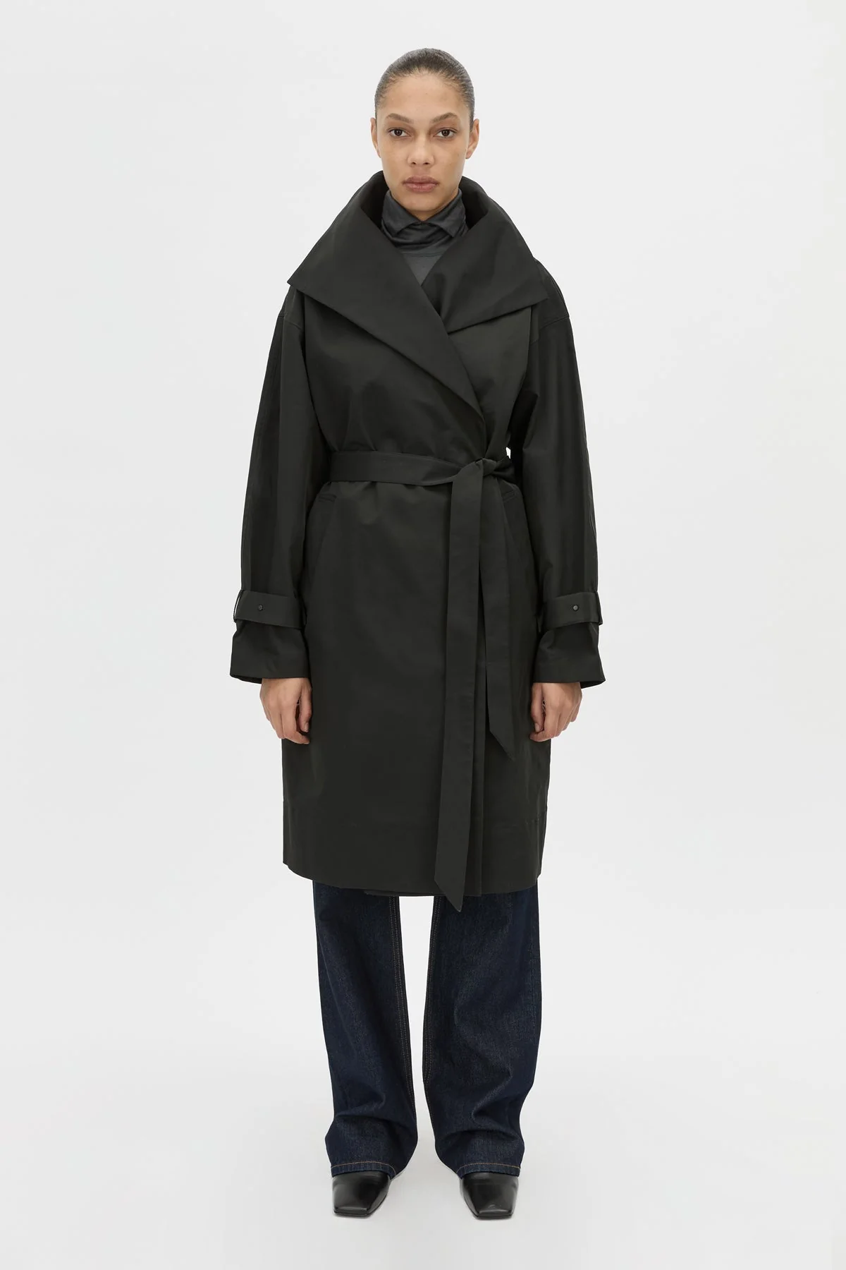 Gia Funnel Neck Coat - Image 5
