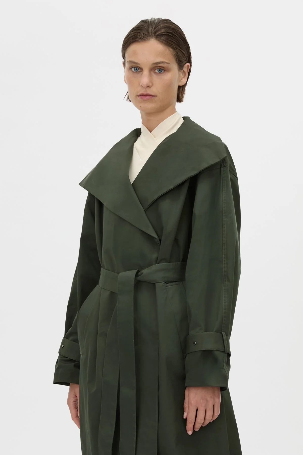 Gia Funnel Neck Coat - Image 2