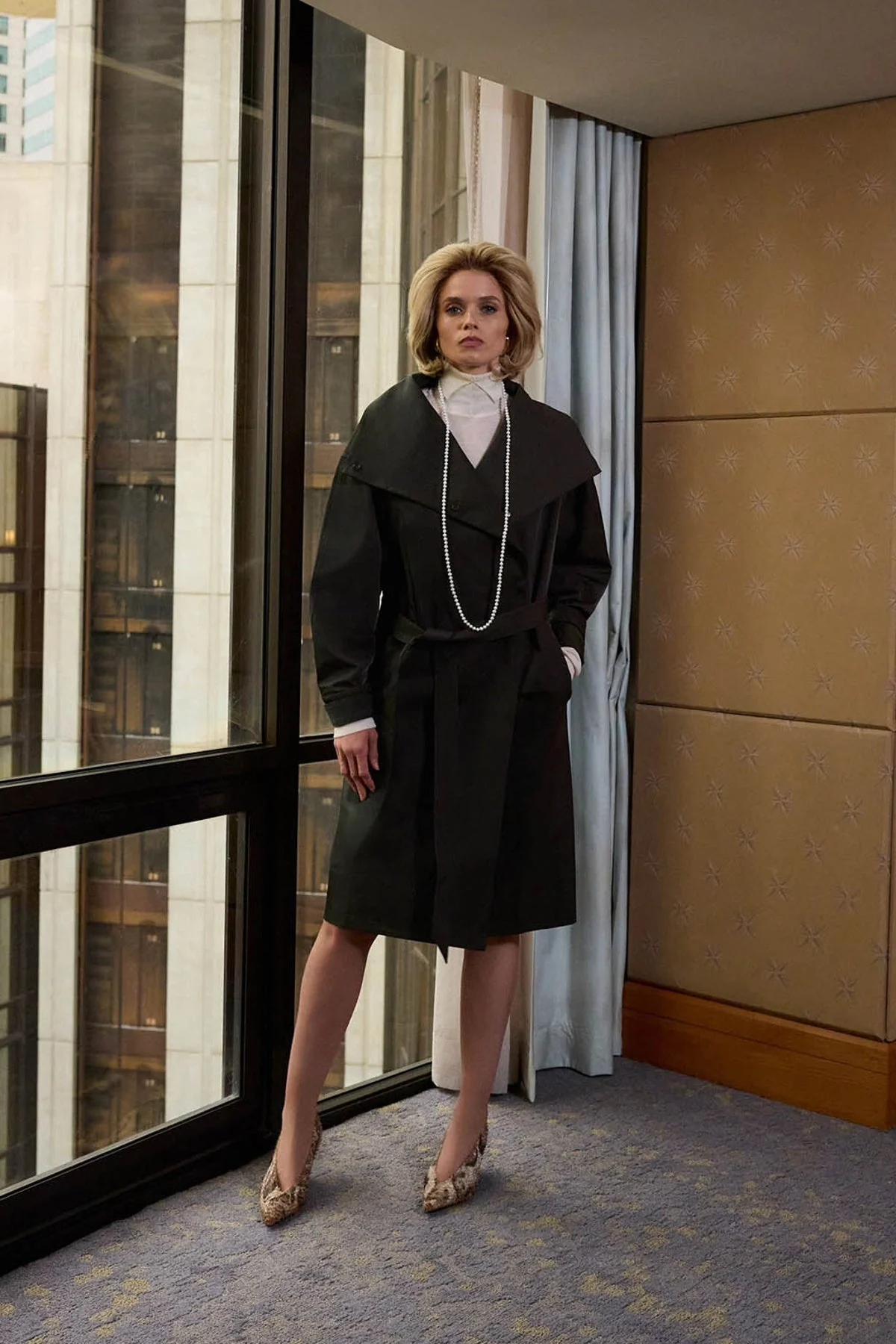Gia Funnel Neck Coat - Image 3