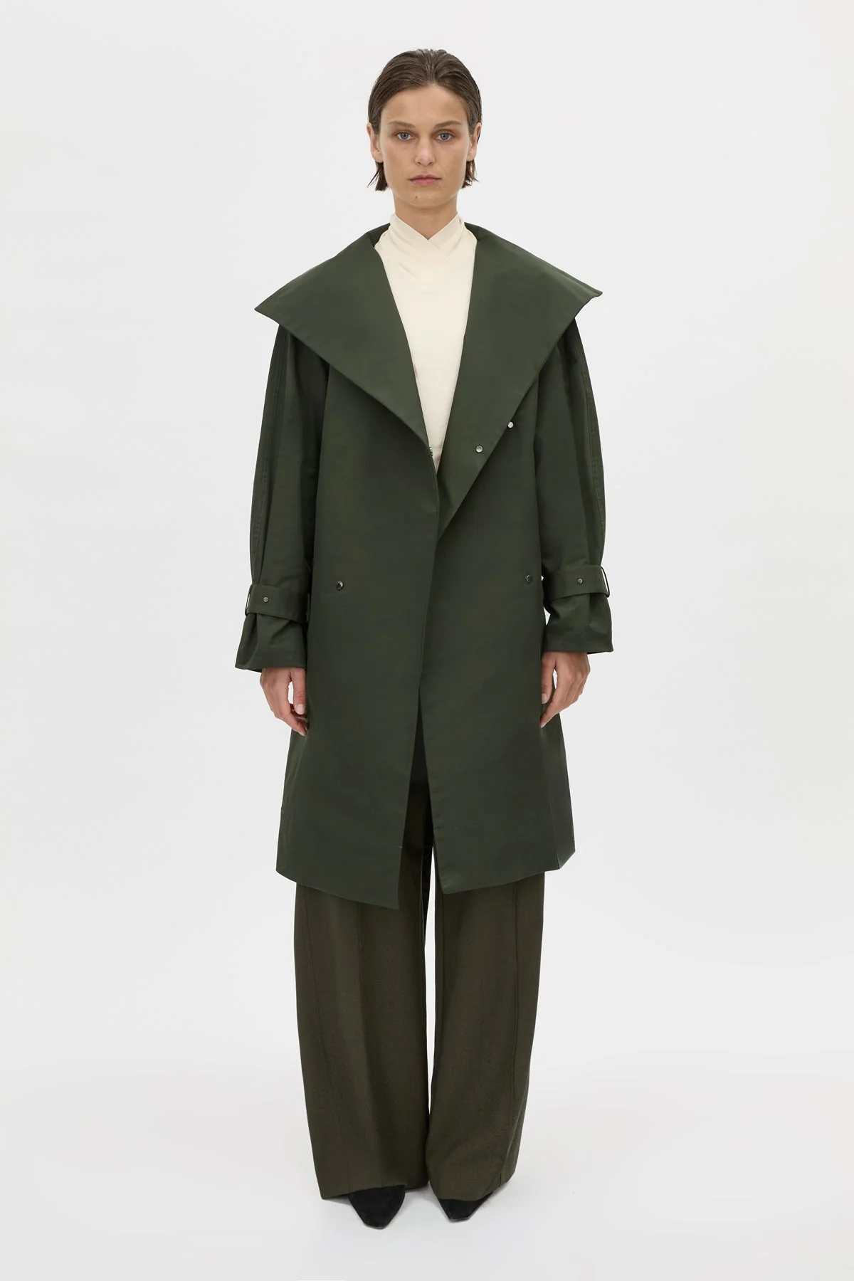 Gia Funnel Neck Coat - Image 5