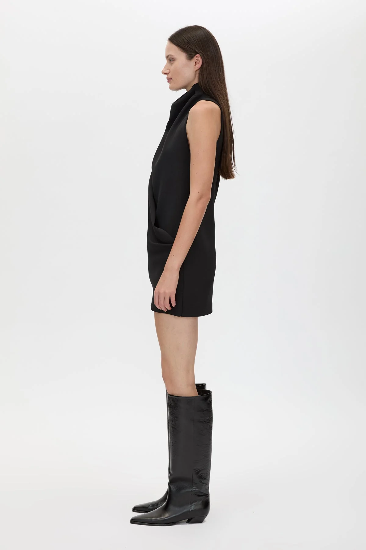 Huxley Draped Mini Dress - Image 4