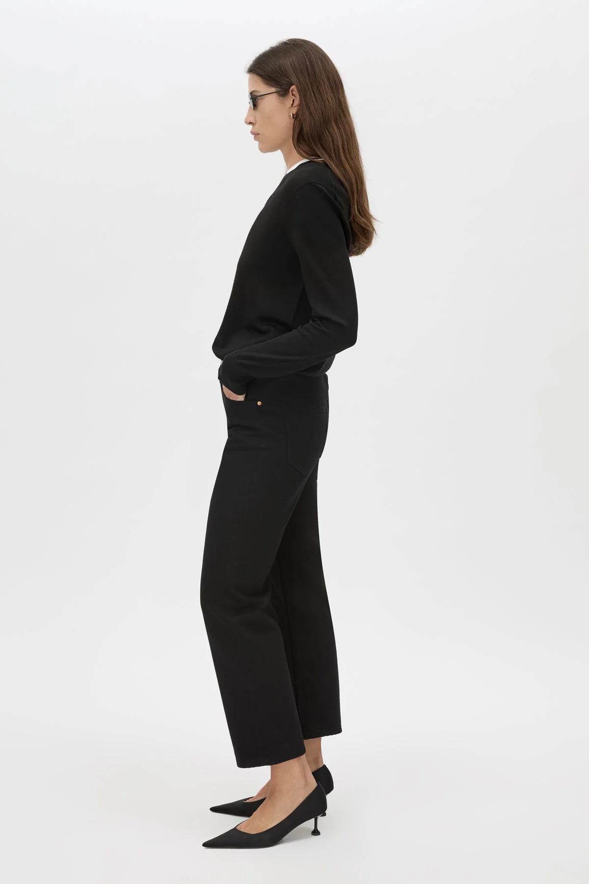 Leona Knit V Neck Sweater - Image 4