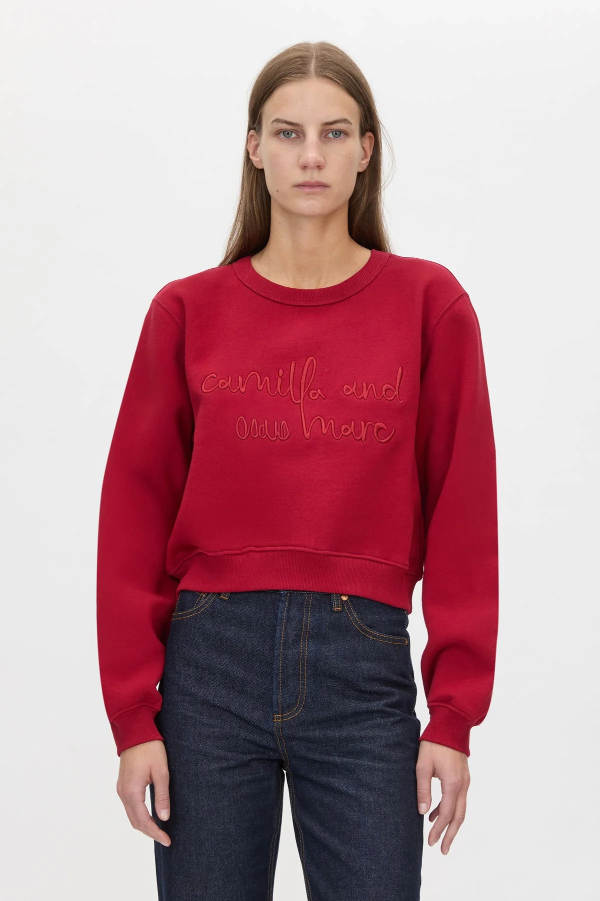 Maren Crop Emb Tracksuit Top - Image 2