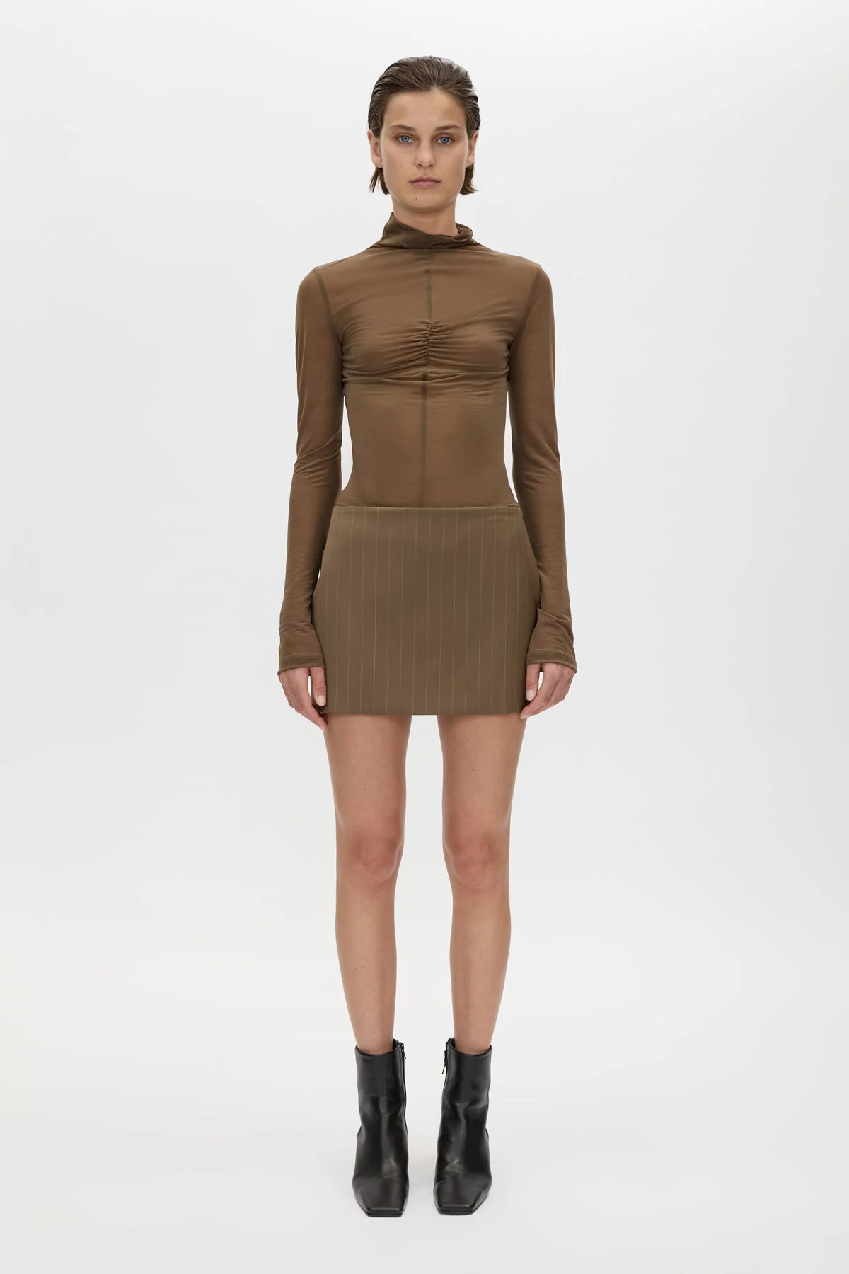 Maxim Straight Line Mini Skirt