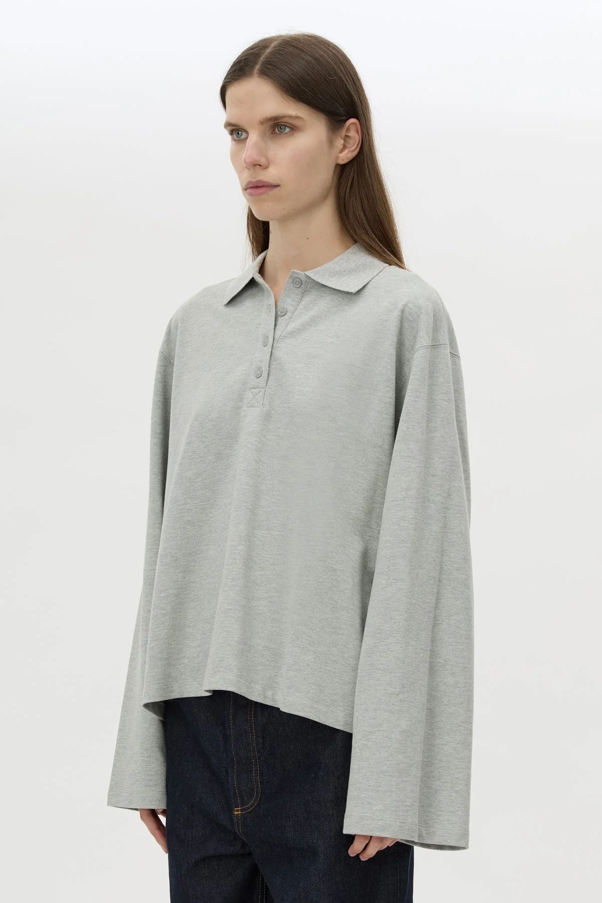 Moreno Long Sleeve Polo Top - Image 2