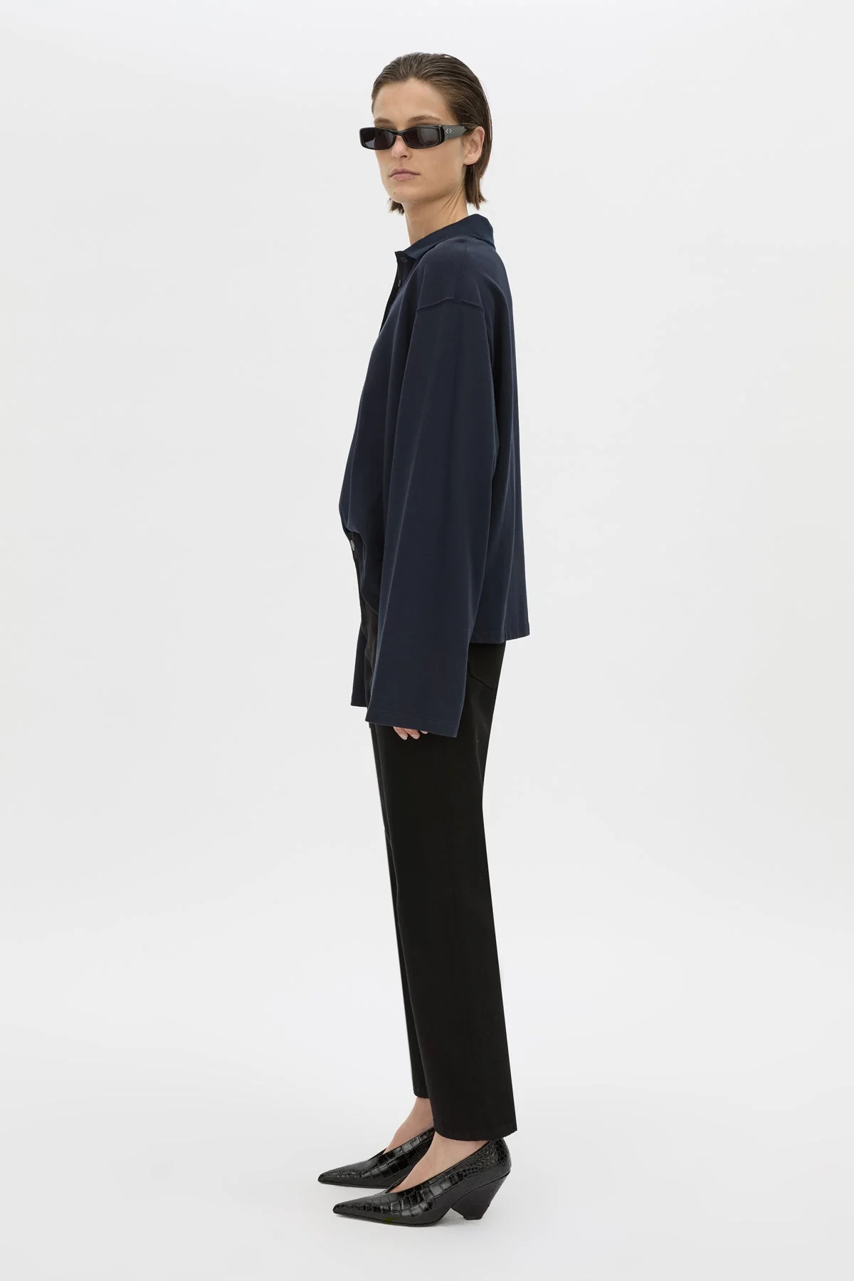Moreno Long Slv Polo Top - Image 4
