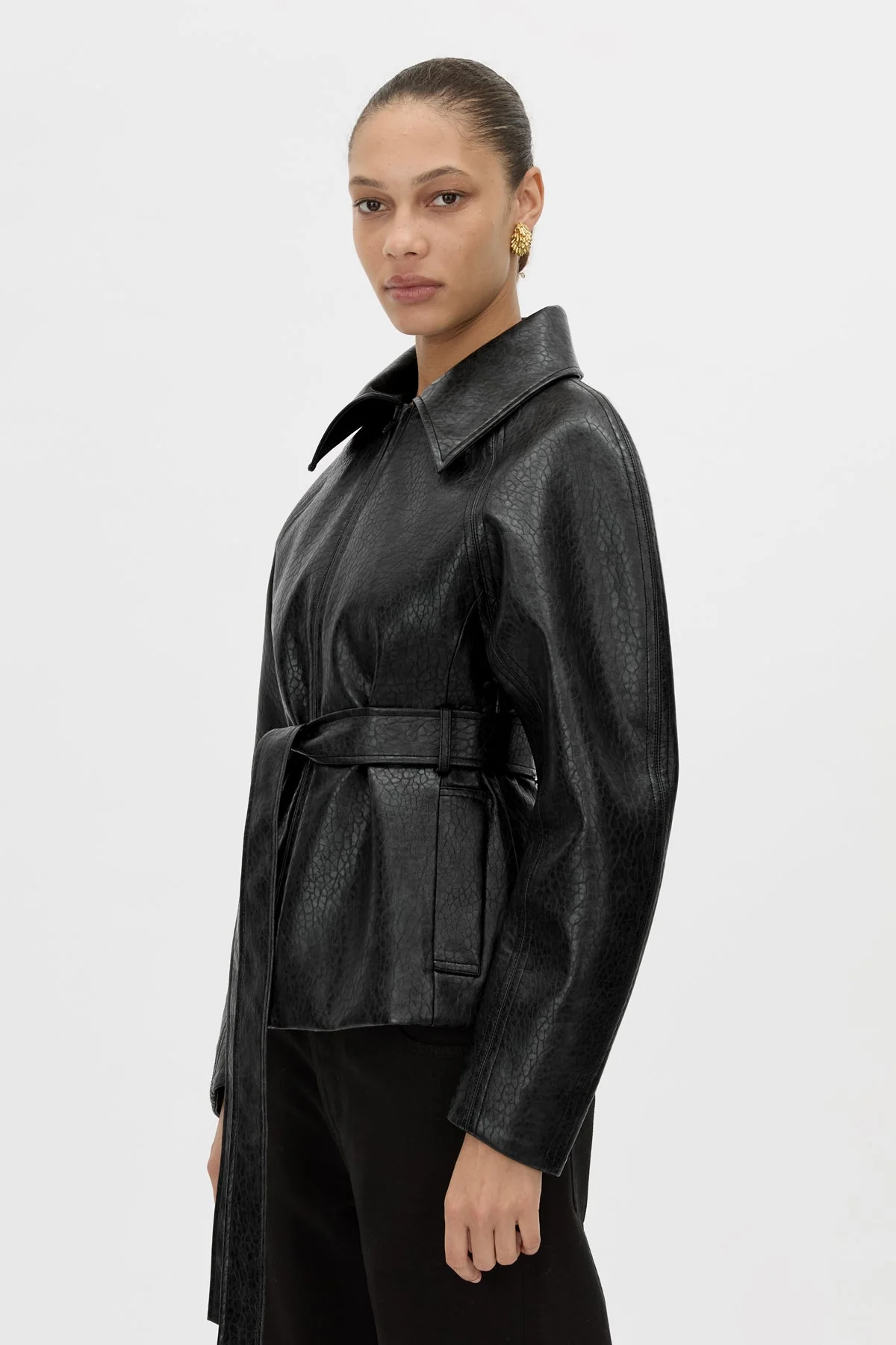 Oreno Croc Belted Jacket - Image 2
