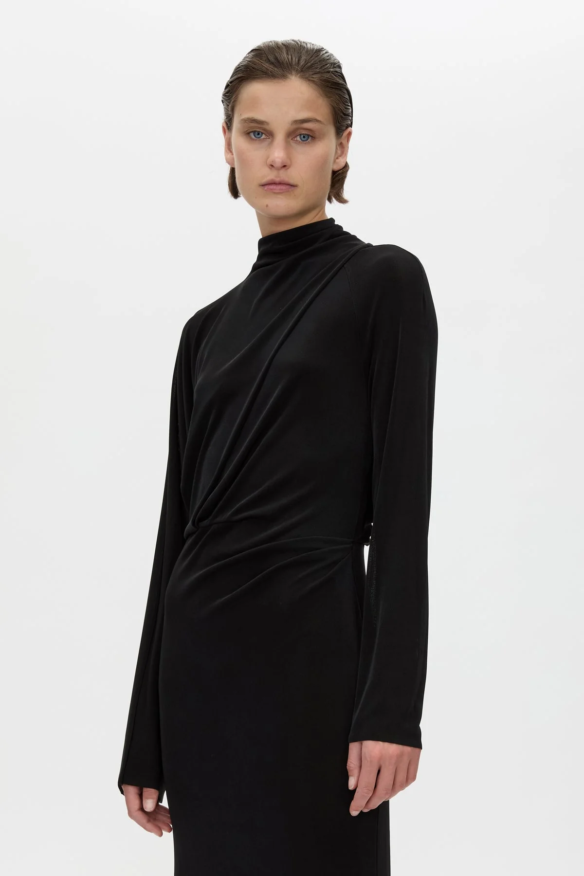 Ravine Draped Sleeve Dress - Image 2