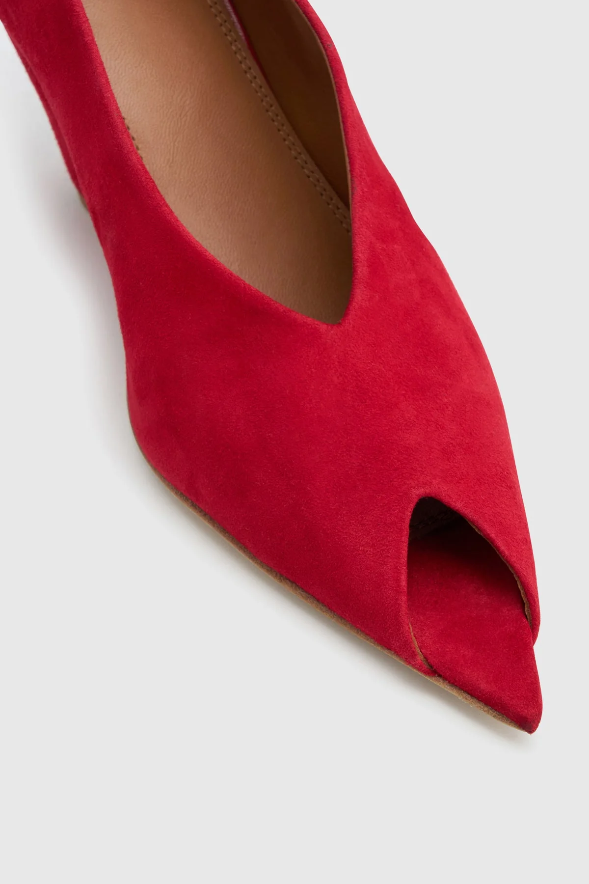 Rhys Suede Peep Toe Pump - Image 2