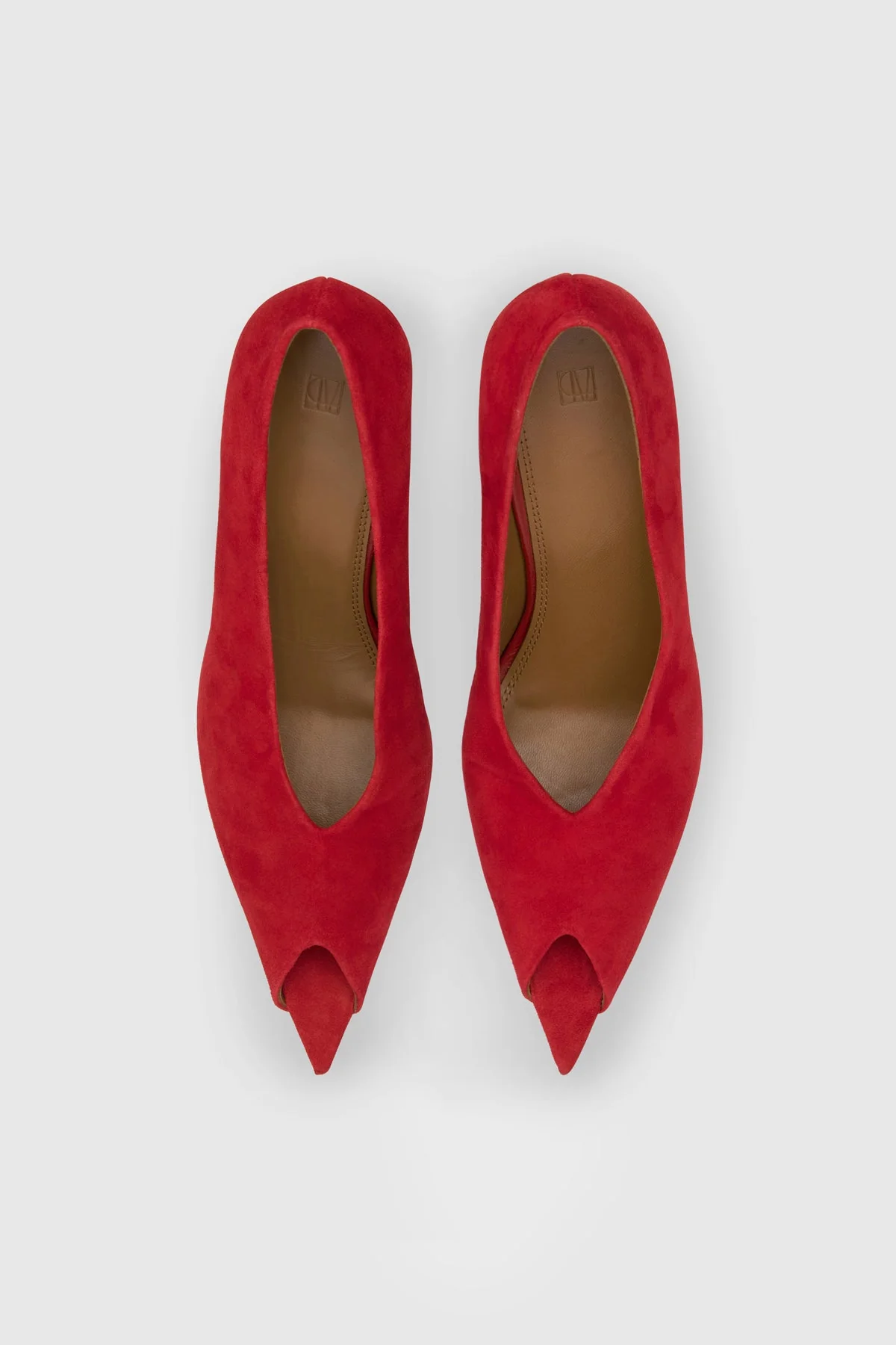 Rhys Suede Peep Toe Pump - Image 4