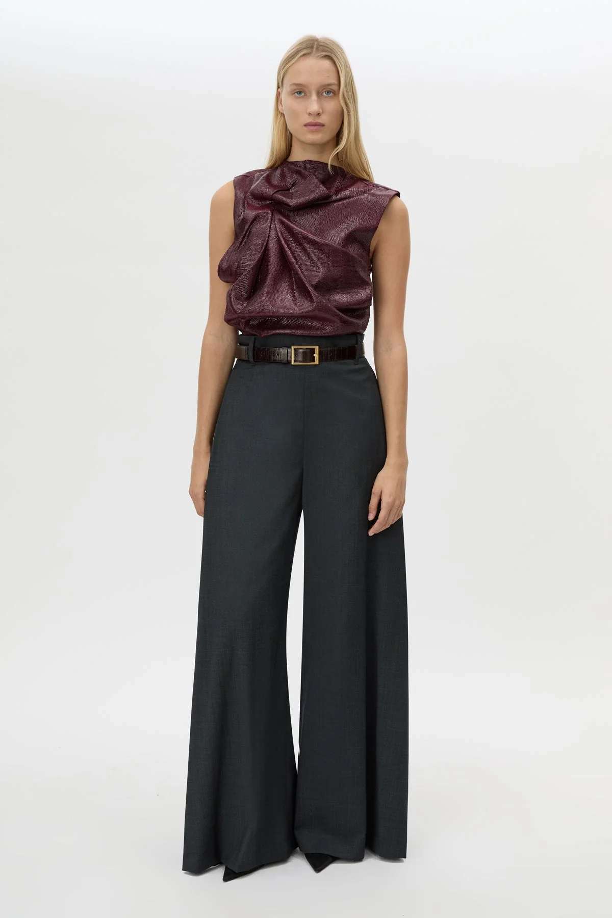 Sana Drape Tailored Top