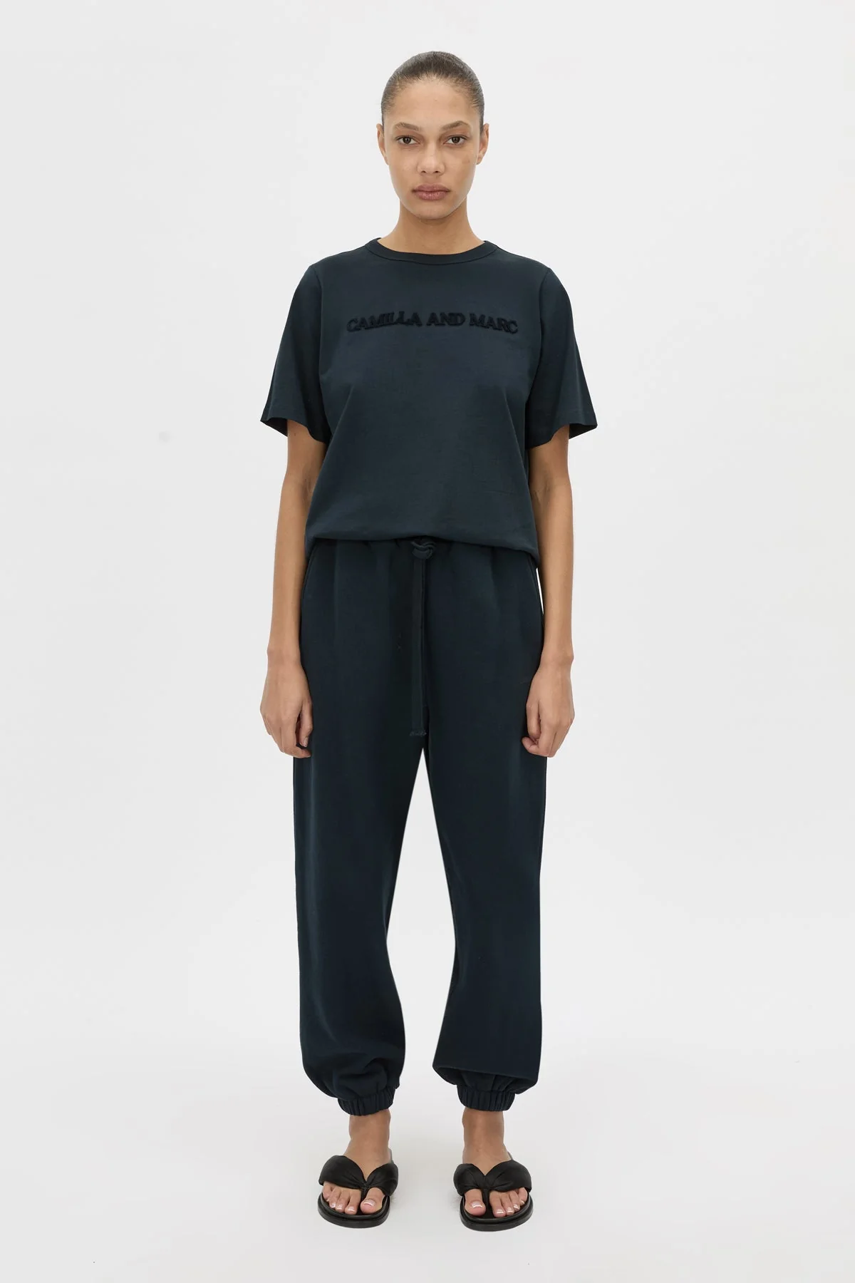 Tia Flocking Logo Tee