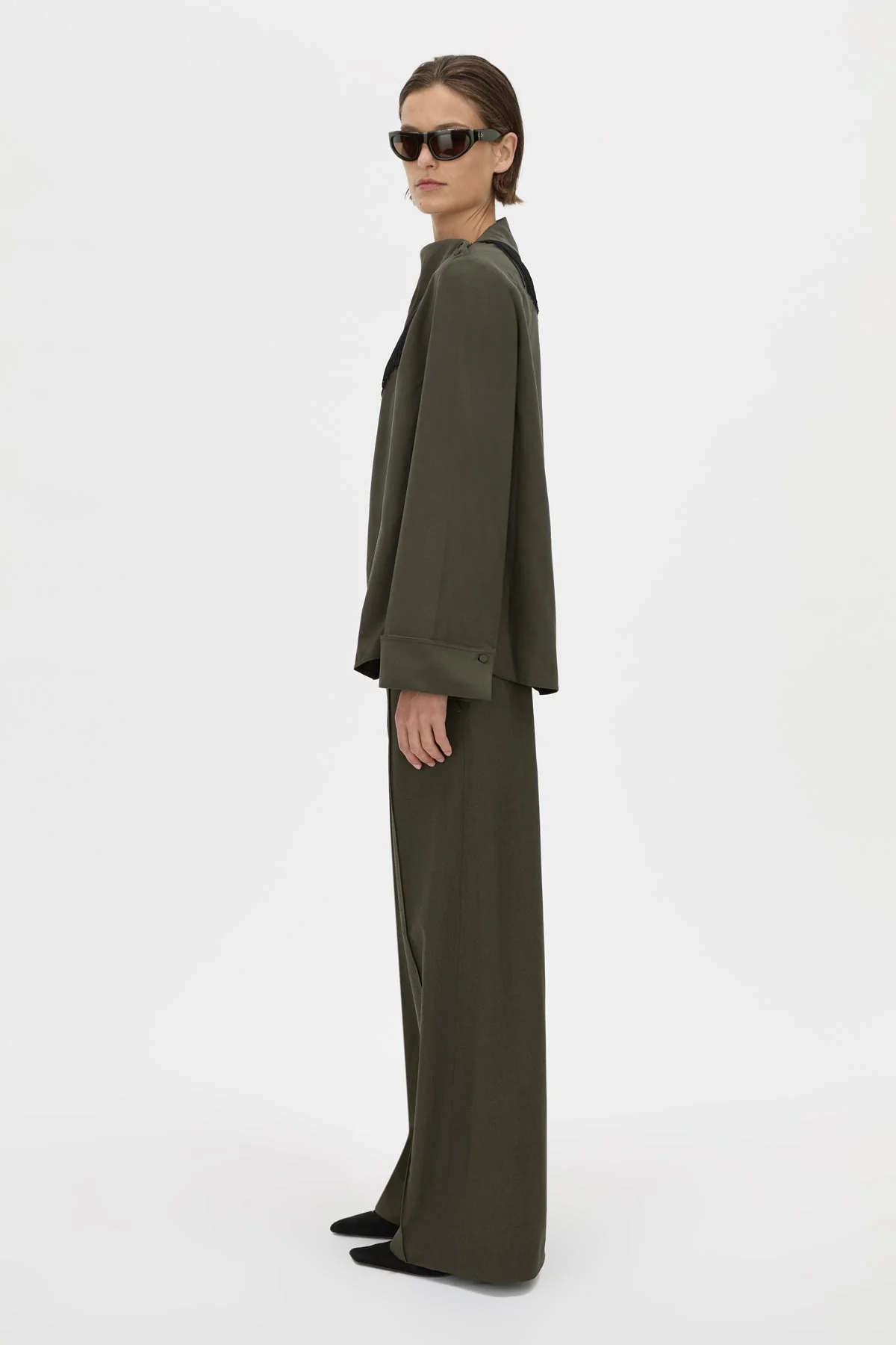 Una Drape Collar Shirt - Image 5