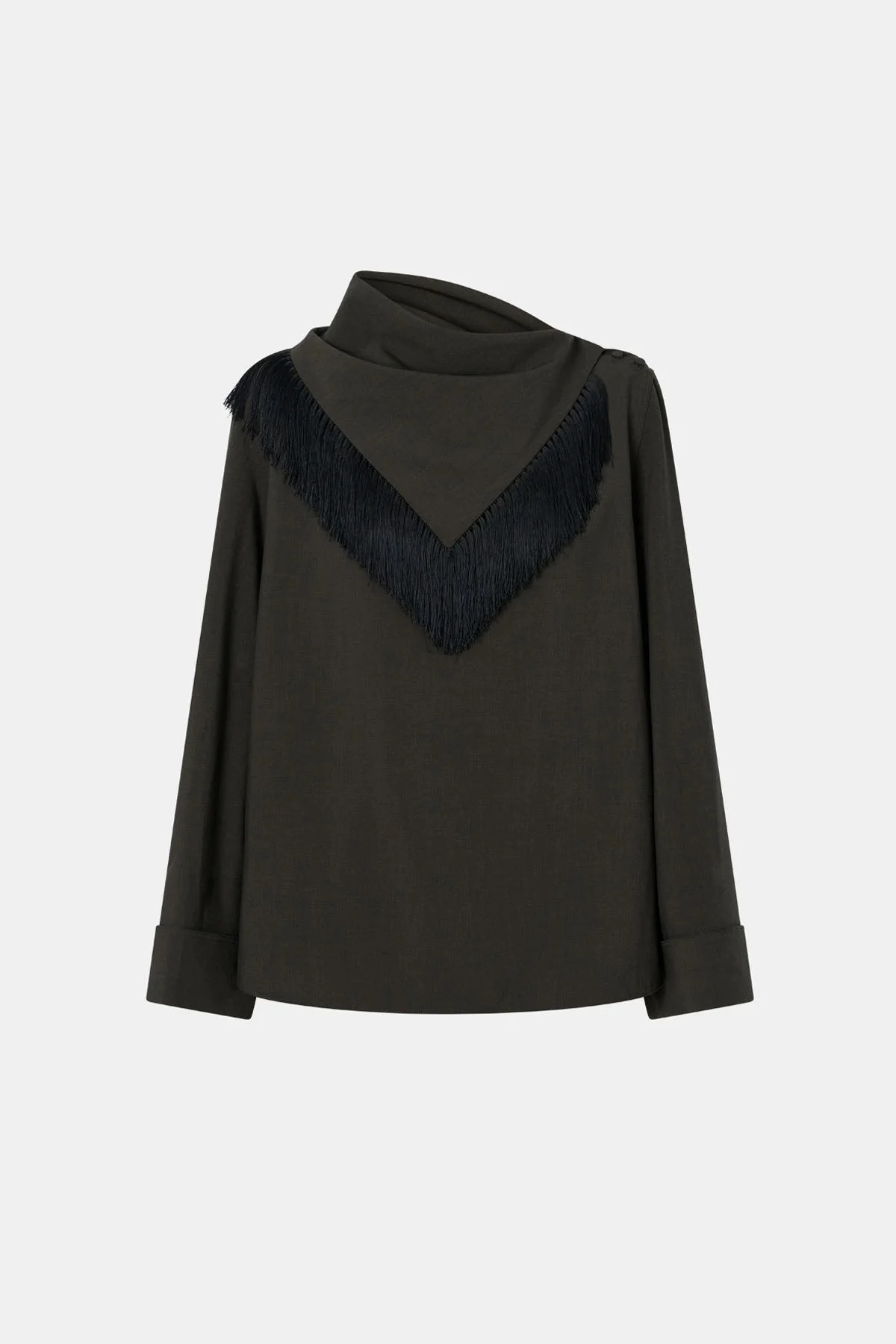 Una Drape Collar Shirt - Image 8